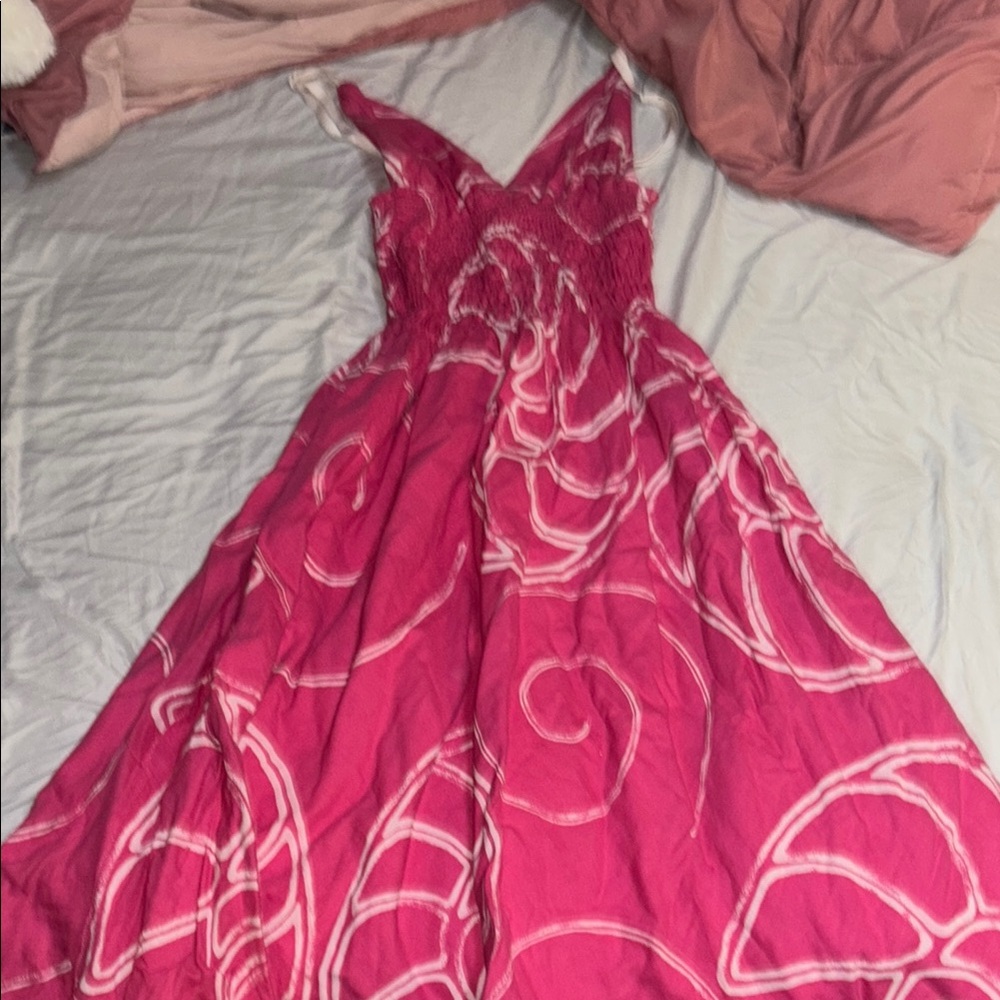 Elegant Pink Maxi Dress